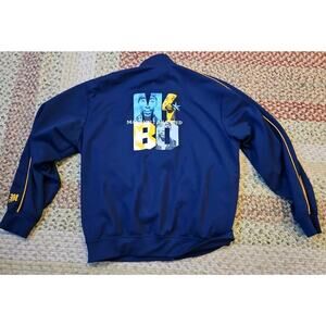 Vintage 2Pac Blue Jacket Makaveli Branded Track Jacket Zip Tupac Men Size XL